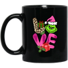 Love Grinch, Pink Grinch, Funny Love Grinch, Trendy Grinch, Merry Christmas, Trendy Christmas Black Mug