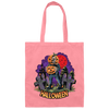 Halloween Holiday, Happy Halloween, Horror Night Canvas Tote Bag