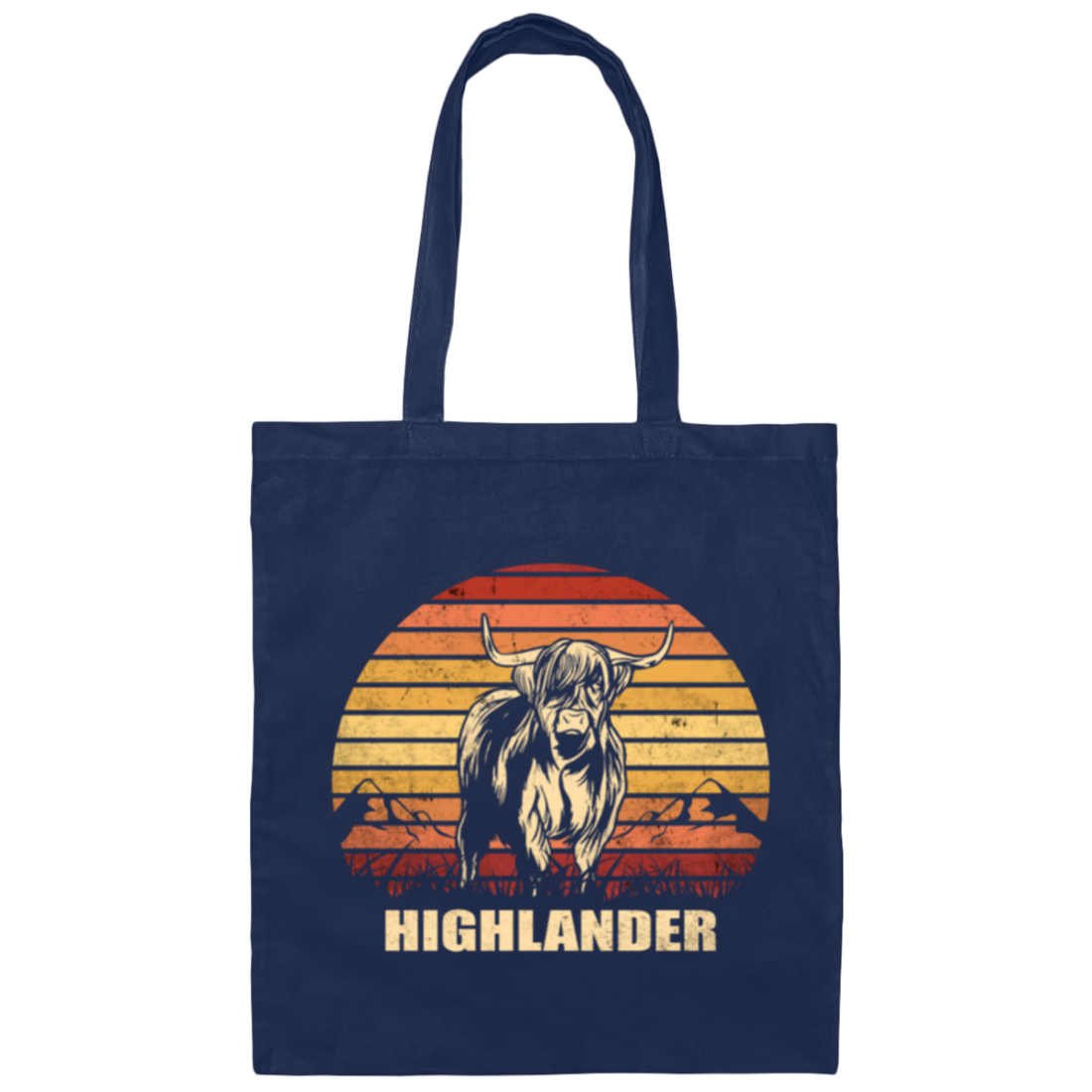 Highland Cattle Farmer Farmer, Passionate Farmer Canvas Tote Bag