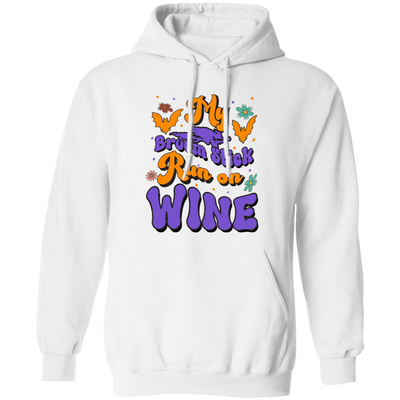 Fly Broom Stick, Run On Wine, Halloween's Day Pullover Hoodie