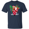 Santa With Angry Dog, Santa Ride Motorbike, Love Christmas, Merry Christmas, Trendy Christmas Unisex T-Shirt