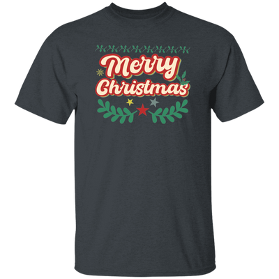 Merry Christmas, Xmas Pattern, 3D Text Christmas, Merry Christmas, Trendy Christmas Unisex T-Shirt