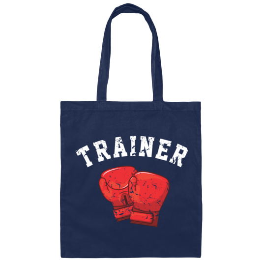 Boxing Love Gift, Trainer Boxer, Personal Coach, Box Training Canvas Tote Bag
