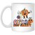 Cute But Creepy, Pumpkin And Ghost, Creepy Pumpkin White Mug