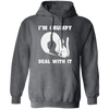 I'm Grumpy, Deal With It, Grumpy Cat, Angry Cat, Grumpy Gift, Cat Lover Pullover Hoodie