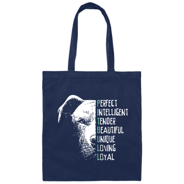 Perfect Pit Bull Dog, Dog Training Canvas Tote Bag