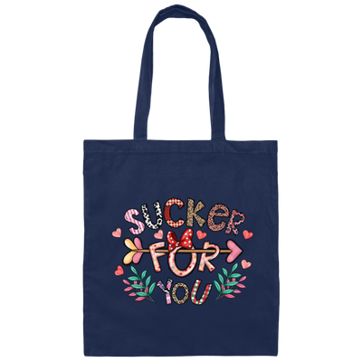 Valentine Gift Sucker For You Mom Gift Baby Gift Canvas Tote Bag