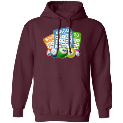 Love Bingo Game, Bingo Ticket, Lottery Bingo, Bingo Balls Pullover Hoodie