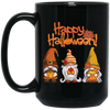 Happy Halloween, Gnome Halloween, Halloween Party Black Mug