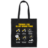 Saying Things I Do In My Spare Time Drive Tractors Canvas Tote Bag