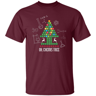 Oh Christmas, Chemis-Tree, Chemical Xmas, Chemical Board, Merry Christmas, Trendy Christmas Unisex T-Shirt