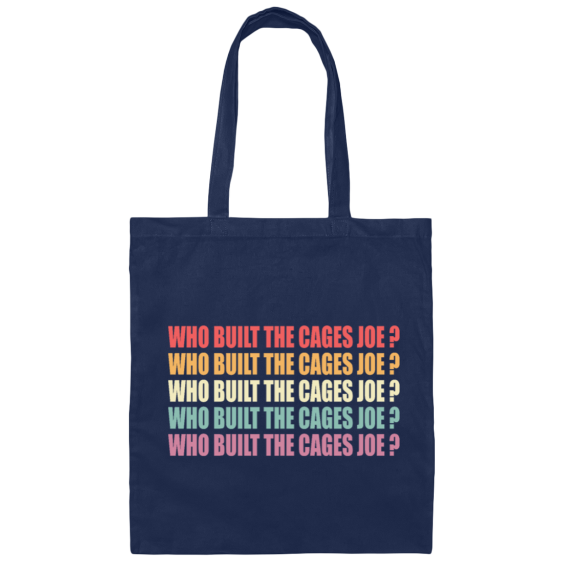 Debate Quotes Who Built the Cages Joe Gift Canvas Tote Bag