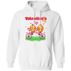 Valentine's Day, Trendy Valentine, Orange Couple, Orange Ride A Bike Pullover Hoodie