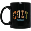 Cozy Season, Leopard Cozy, Leopard Cozy Season Black Mug