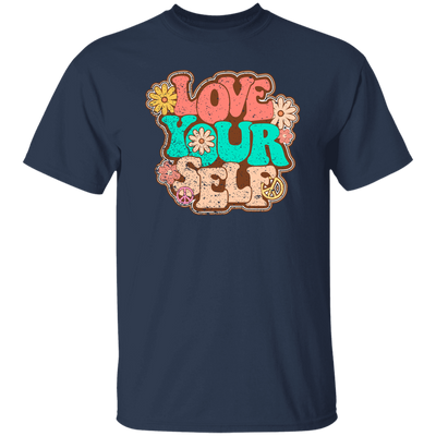 Love Yourself, Peace Love Yourself, Groovy Style, Retro Lovely Gift Unisex T-Shirt