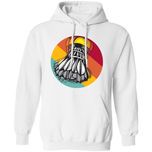 Retro Unique Badminton, Shuttlecock Perfect Gift Idea, For All Badminton Players And Lovers Pullover Hoodie