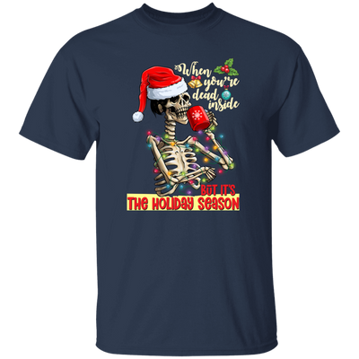 Skeleton When You're Dead Inside, Christmas Lights Unisex T-Shirt