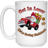 Get In Loser, We're Saving Christmas, Santa Drive Red Car, Merry Christmas, Trendy Chrismas White Mug