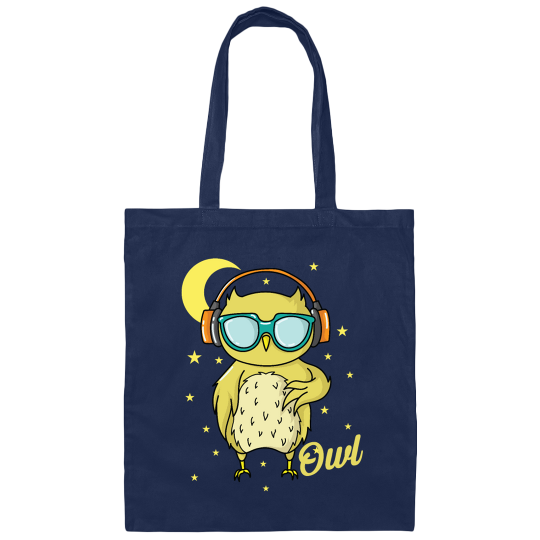 Sleep Type Cool Owl Nocturnal Owl Late Riser Canvas Tote Bag
