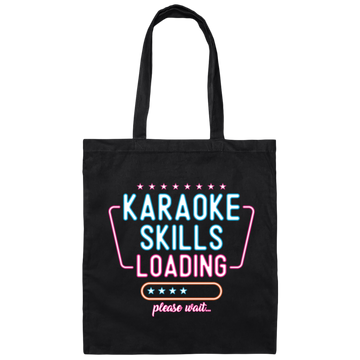 Retro Karaoke Lover Gift, Karaoke Skills Loading, Please Wait Canvas Tote Bag
