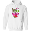 Love Grinch, Pink Grinch, Funny Love Grinch, Trendy Grinch, Merry Christmas, Trendy Christmas Pullover Hoodie