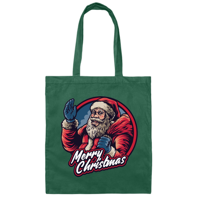 Merry Christmas Love Santa Gift Handsome Santa Canvas Tote Bag