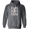 Papa Gift, Baseball Lover Gift, Love Baseball Gift, Papa Baseball Gift Pullover Hoodie