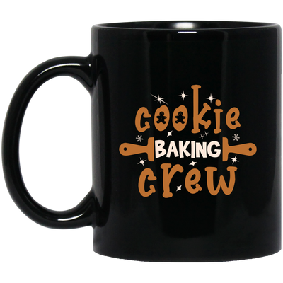 Cookie Baking Crew, Merry Christmas, Trendy Christmas, Xmas Cookie Black Mug