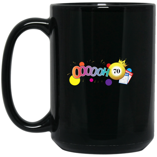 Bingo 70, Lucky Game, Bet Game, Bingo Gamer Black Mug