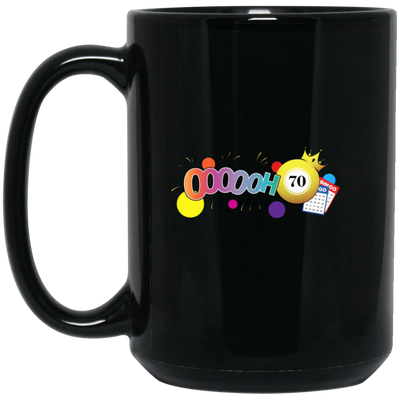 Bingo 70, Lucky Game, Bet Game, Bingo Gamer Black Mug