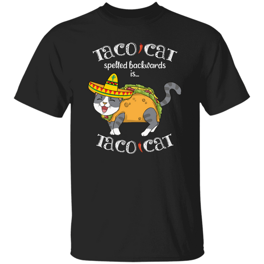 Taco Cat Spelled Backwards, Mexican Food Unisex T-Shirt