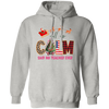 All Is Calm Said No Teacher Ever, Reindeer Ride Santa Christmas Pullover Hoodie