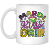 Mardi Gras Drir, Mardi Gras Holiday, Mardi Gras Day White Mug