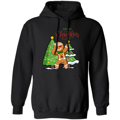 Funny Gingerbread, Dabbing Gingerbread, Funny Christmas, Merry Christmas, Trendy Christmas Pullover Hoodie