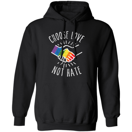 Choose Love Not Hate, Pride's Day Gifts, Lgbt Peace Pullover Hoodie