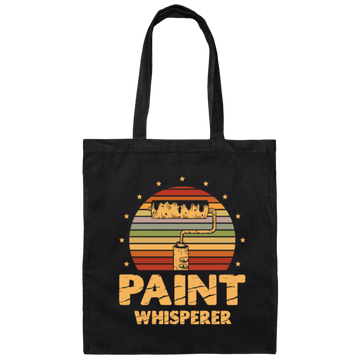 Love To Paint, Retro Paint Lover, Paint Whisperer Love Gift Canvas Tote Bag