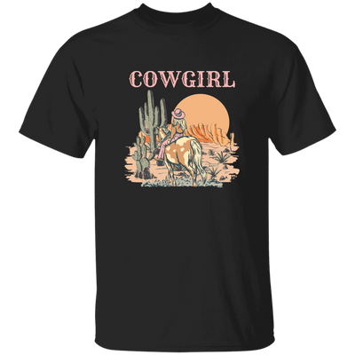 Cowboy Lover Gift, Cowgirl Life In Desert, Long Live Cowgirl Unisex T-Shirt