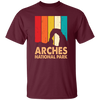 Arches National Park, Retro Arches, Arches Silhouette Unisex T-Shirt