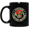 Vintage 1974, Limited Edition, Retro 1974, Cassette Lover Black Mug