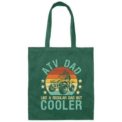 ATV Dad Like A Regular Dad But Cooler Quad Off-Road Canvas Tote Bag