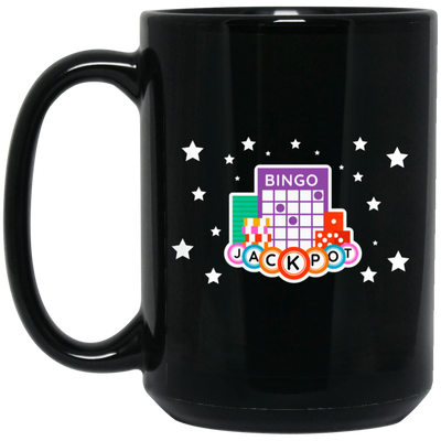 Jackpot Prize, Bingo Jackpot, Bingo Game, Lucky Gift Black Mug