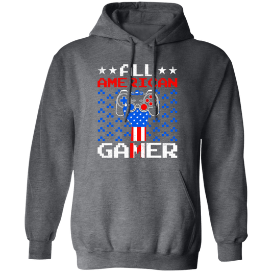 All American Gamer, America Gaming, American Flag Pullover Hoodie