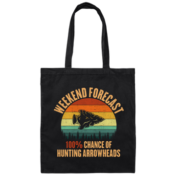 Best Arrowhead, Forecast Arrowhead, Arrowhead Collecting Retro Canvas Tote Bag