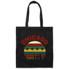 Chicago Skyline, Chicagoan Flag, Retro Chicago, Best Of Chicago Gift Canvas Tote Bag