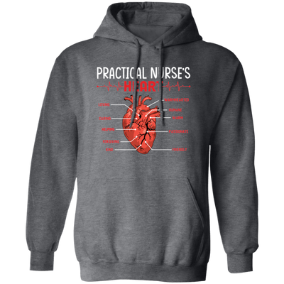 Practical Nurse Heart, Love Heart, My Heart Is Yours Pullover Hoodie