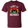 Level 13 Unlocked, Retro Birthday, 13rd Birthday, Gamer Birthday Unisex T-Shirt