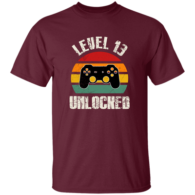 Level 13 Unlocked, Retro Birthday, 13rd Birthday, Gamer Birthday Unisex T-Shirt