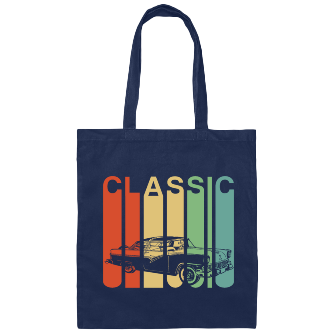 Classic Car American Automobile Vintage Car Gift Canvas Tote Bag