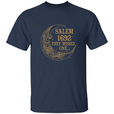 Salem 1692, They Missed One, Salem Floral Moon Unisex T-Shirt