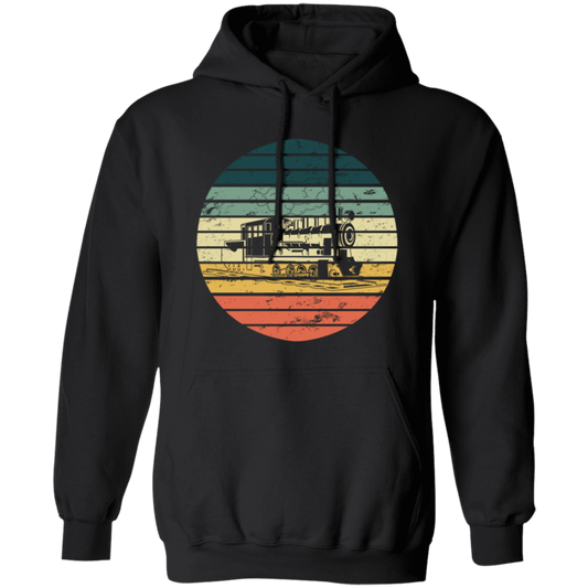 Railway Locomotive Steam, Train Model Railroad, Gift Birthday Retro, Best Hobbies Pullover Hoodie